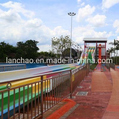 Aquatic Fiberglass Racing Rainbow Water Slide for Amusement Park