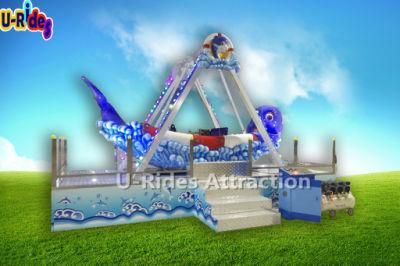 Mechancial Dolphin Pirate Ship Merry Go Round For Kids