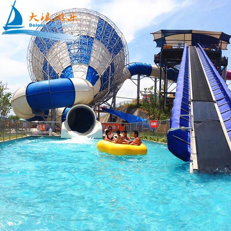 Super Trumpet Water Slide Fiberglass Indoor Outdoor Playground Slide for Aqua Park