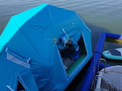 Floating Inflatable Pool Camp Tent Pup Tent