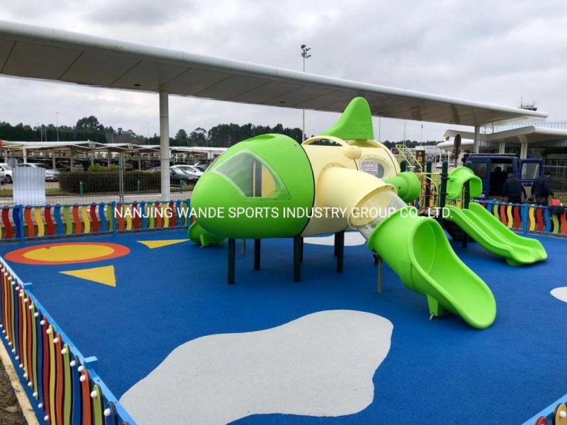 Wandeplay Tunel Slide Children Plastic Toy Amusement Park Outdoor Playground Equipment with Wd-16D0390-01c