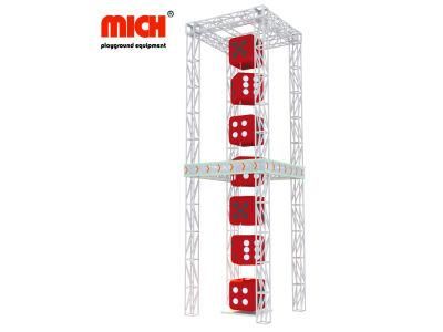 Mich New Launch Special Dice Shaped Independence Climbing Structure with Aluminum Alloy Frame Support