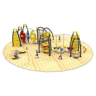 Cheap Kids Outdoor Climbing Climber with Plastic Jungle Gym Panels Fitness Equipment