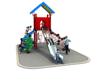 Child Climbing Net Stainless Slide Kids House Yard Playground