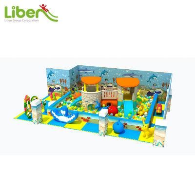 Children Naughty Play Fort Jungle Gym Basketball and Slides Kids Indoor