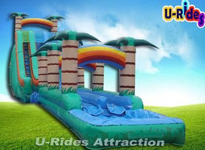 Hot sale 14m Cliffhanger Inflatable Water Slide Inflatable Slide with slip n slide
