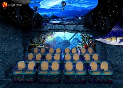 Mini Ocean Theme 4D Cinema 4D 5D Theater Chair Furniture System Equipment