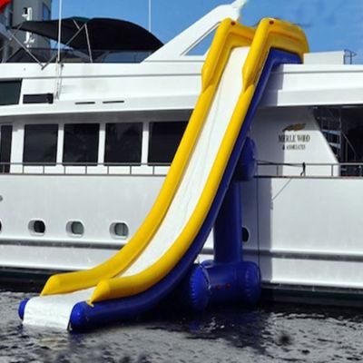 Outdoor Inflatable Water Slide for Yachts Commercial Water Play Equipment Inflatable Boat Slide