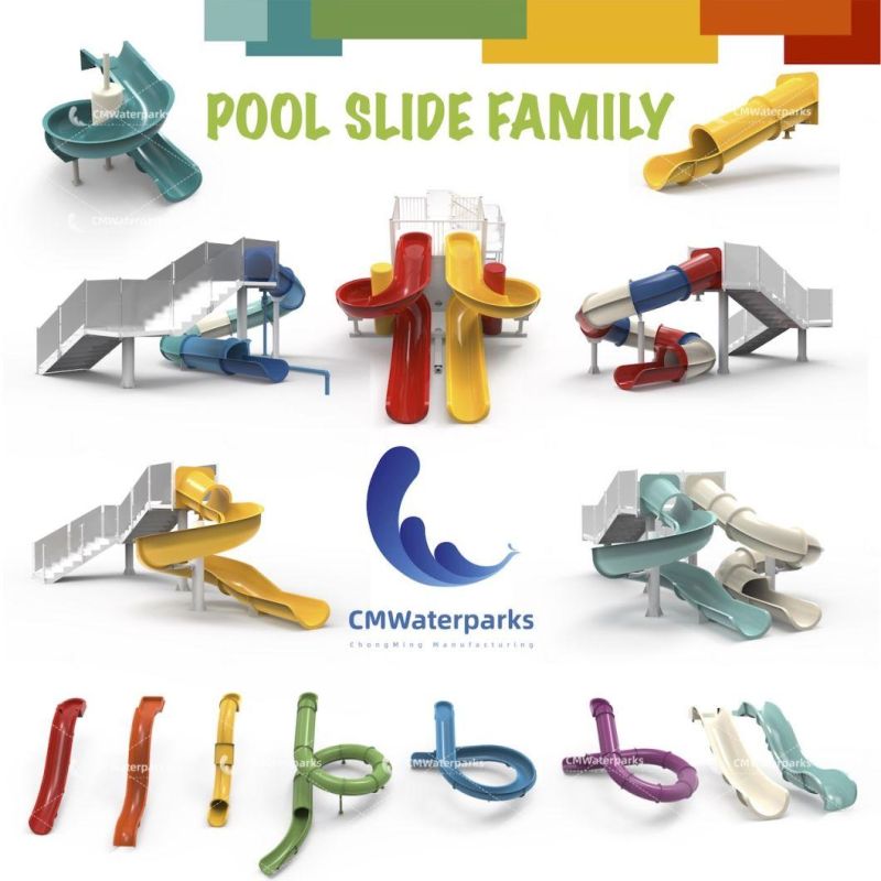 Customizable Water Park Fiberglass Water Slide