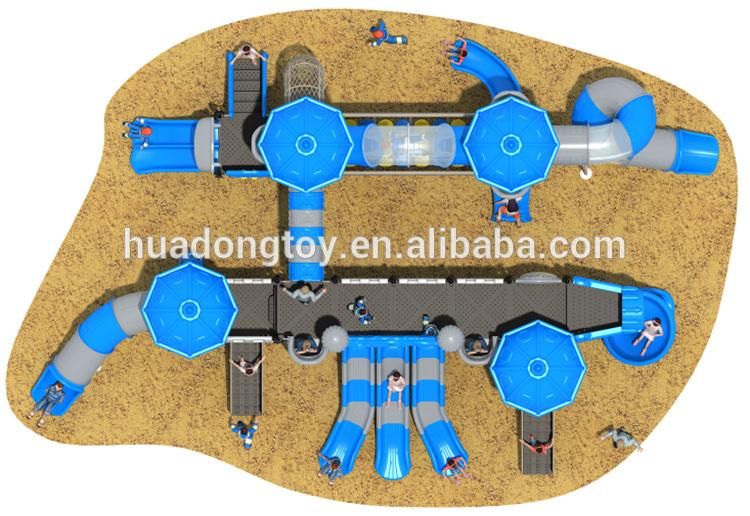 Interesting Plastic Outdoor Children Playground Slide