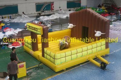 2022 New Design 5X5m Inflatable Rodeo Mechanical Bull Riding Game