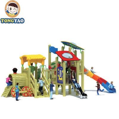 Wooden Outdoor Playground, &#160; Kids Colorful Plastic Slide Set