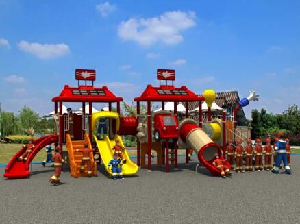 Outdoor Fire Man Collection Kids Park Playground Slide
