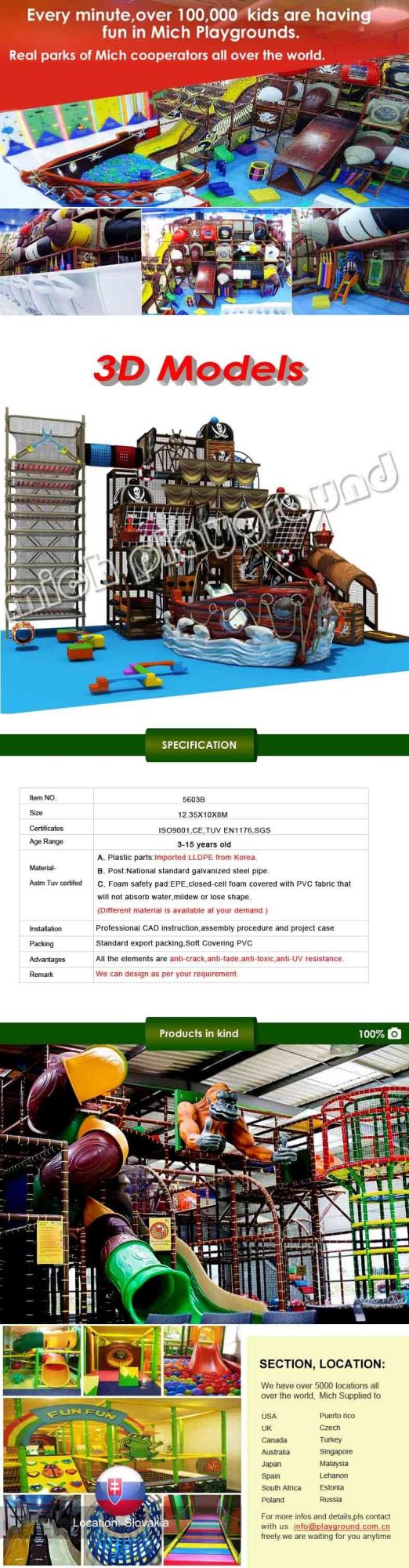 Kids Used Indoor Playground Equipment for Sale