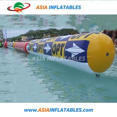 Inflatable Buoy Floating on Sea Water Inflatable Tube