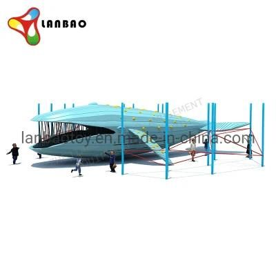 Professional Design Aircraft Shape Kids Adventure Climbing Courses Outdoor Playground