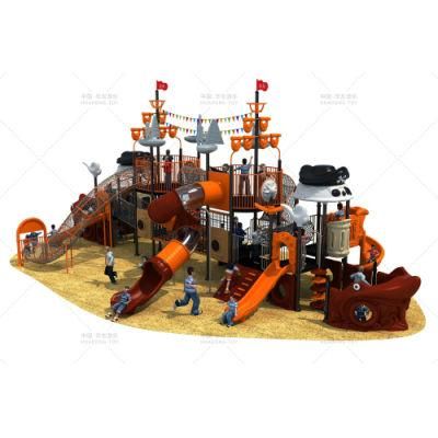 Attractive Pirate Ship Slide Large Outdoor Playground Equipment for Park Entertainment Outdoor Slide