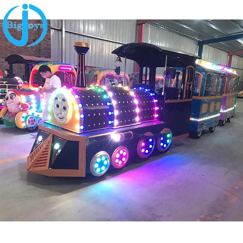 High Quality Commercial Outdoor Adult Amusement Park Electric Trackless Train