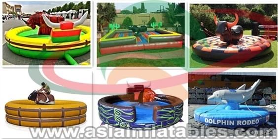 Inflatable Mechanical Rodeo Bull Rides for Amusement Park