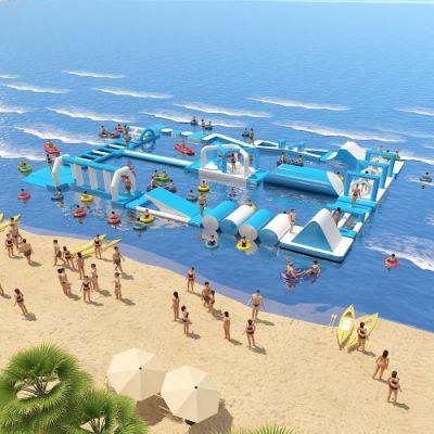 Summer Water Inflatable Amusement Park Commercial Water Park Funny Water Obstacle Course