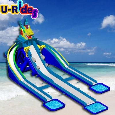 Inflatable Water Park, Inflatable Pool Combined with Inflatable Slide