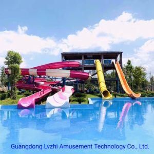 8m-High Fiberglass Slide Combo /Outdoor or Indoor Playground / Water Park (LZH-004)