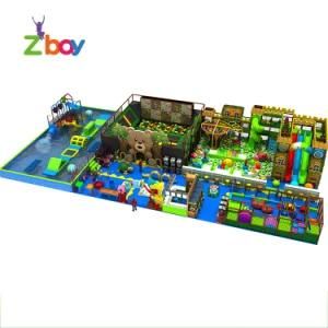 New Style Jungle Theme Big Indoor Soft Playground with Trampoline Park
