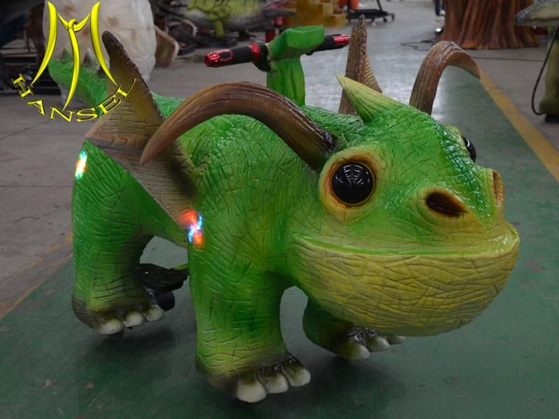 Hansel Indoor Shopping Mall Coin Operated Animal Rides on Dinosaur