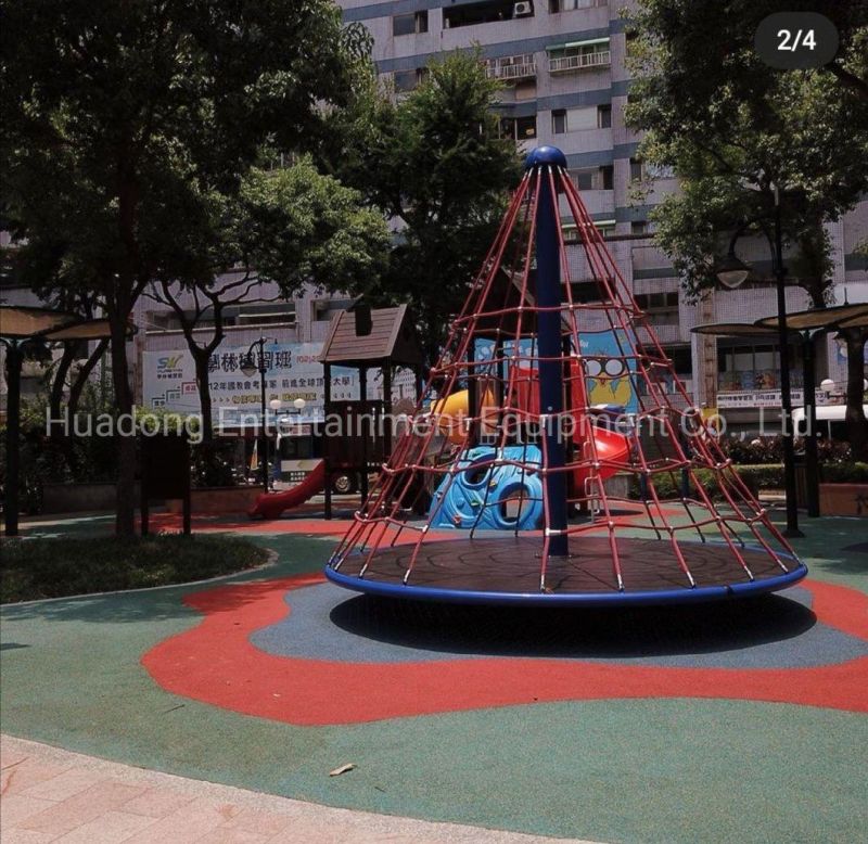 Durable Rope Climbing Structure Outdoor Playground Amusement Park Multi-Function Equipment Swival Chair Net Carousel