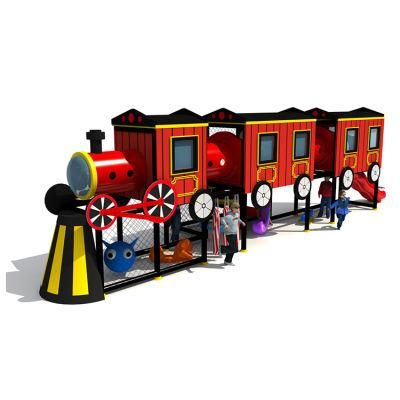 Hot Sale Attraction Kids Train Playground Equipment Adventure Course Children Product Indoor