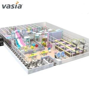 2019 Vasia Plastic Indoor Kids Playground Indoor Equipment with Slide