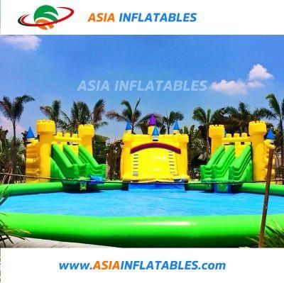 Aqua Park Equipment Inflatable Pool Water Game Inflatable Slide Pool