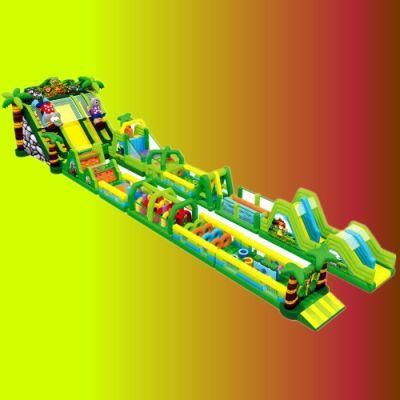 Popular Inflatable Obstacle Course Commercial Kids Obstacle Course Inflatable Longest Race