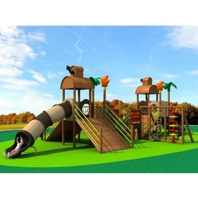 Wooden School Outdoor Professional Playground Tube Slide Mould Equipment for Sale