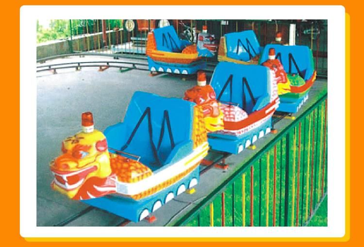 Shopping Mall Outdoor Kids Amusement Rides Backyard 6 Seats Electric Mini Train (KL6007)