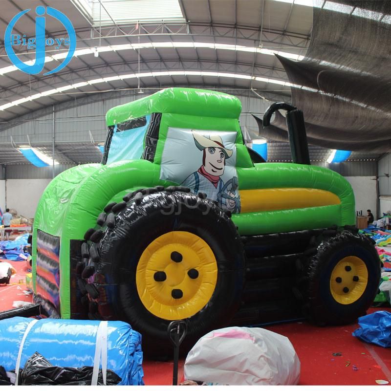 Inflatable Tractor Games, Children Jumping Bouncer Castle