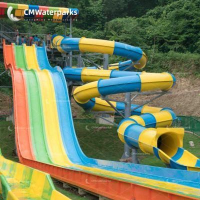 Commerical Water Park Equipment Fiberglass Water Slide Combination Slide for Outdoor