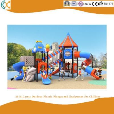 Latest Outdoor Plastic Playground Slide Amusement Equipment for Children