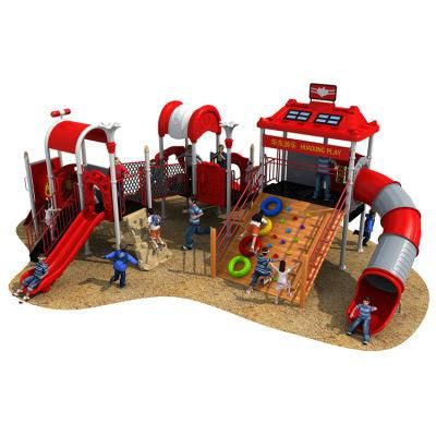 Customized Little Child Plastic Outdoor Playground Theme Park Equipment for Sale