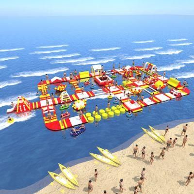 36X19m Floating Water Park Summer Water Obstacle Sport Games