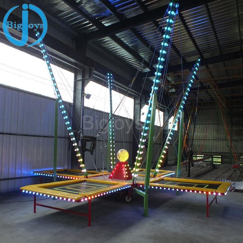 4 in 1 Trampolines Bungee for Kids and Adults