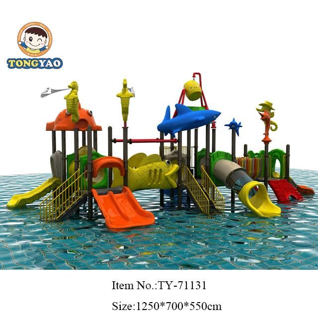 Latest Multifunction Four Color Combo Slides Water Park Equipment (TY-41451)