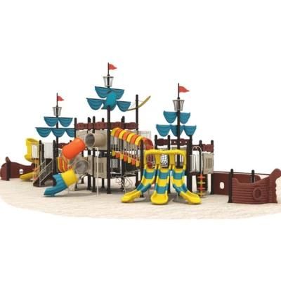 Outdoor Park Children Playground Plastic Pirate Ship Slide Equipment Kl20