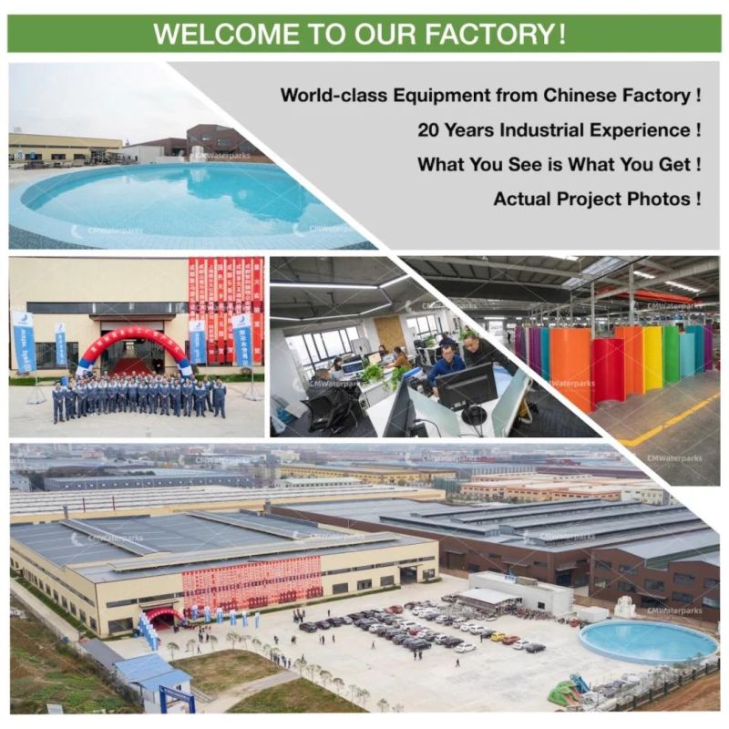 Customized Fiberglass Water Park Water Slide Equipment Shehong Luohu Water World