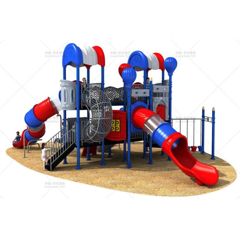 New Outdoor Amusment Park Playground Equipment Colorful Combination Slide