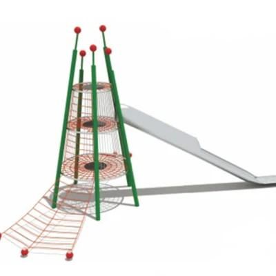 New Stainless Steel Slide Kids Outdoor Playground Climbing Net Equipment