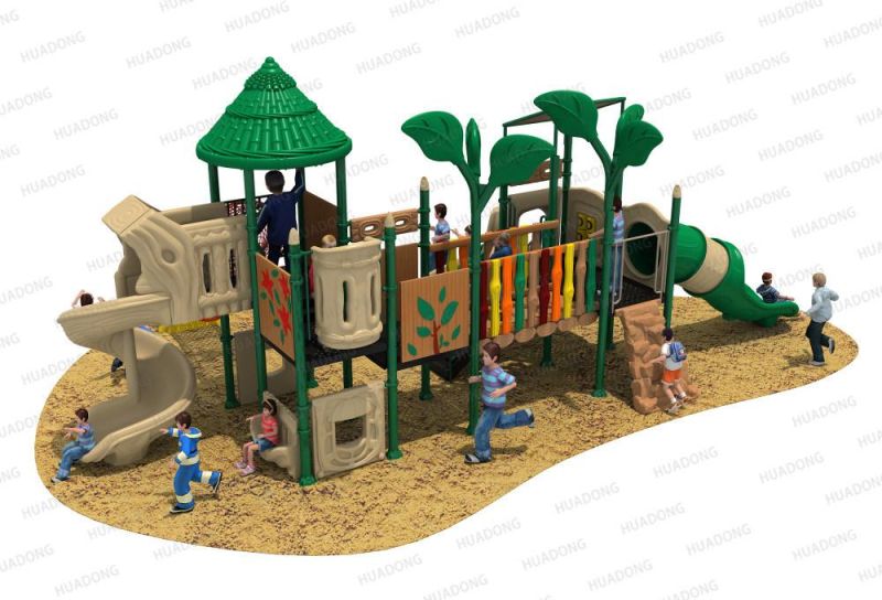 Wood Series Children Playground Outdoor Big Slide Equipment