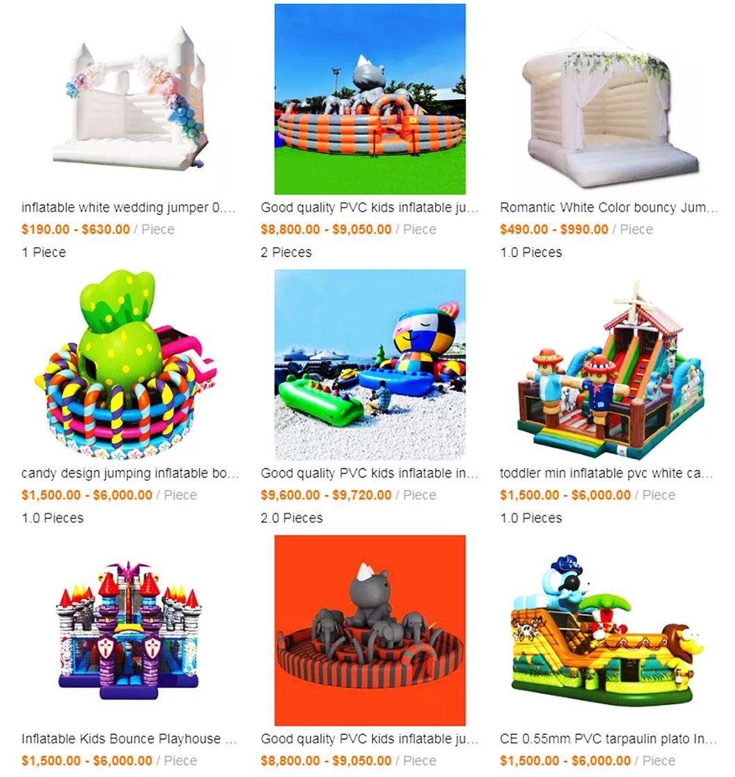 Good Quality PVC Kids Funworld Inflatables Bounce House Art Zoo Animal Bouncy Castle