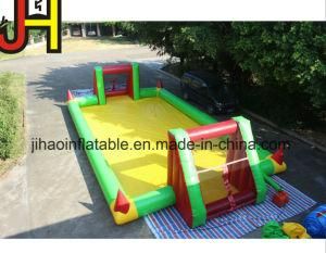 Outdoor Sport Game Custom Inflatable Soap Football Court
