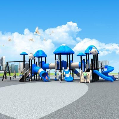 Children&prime;s Community Outdoor Playground Plastic Slide Amusement Park Equipment 500b